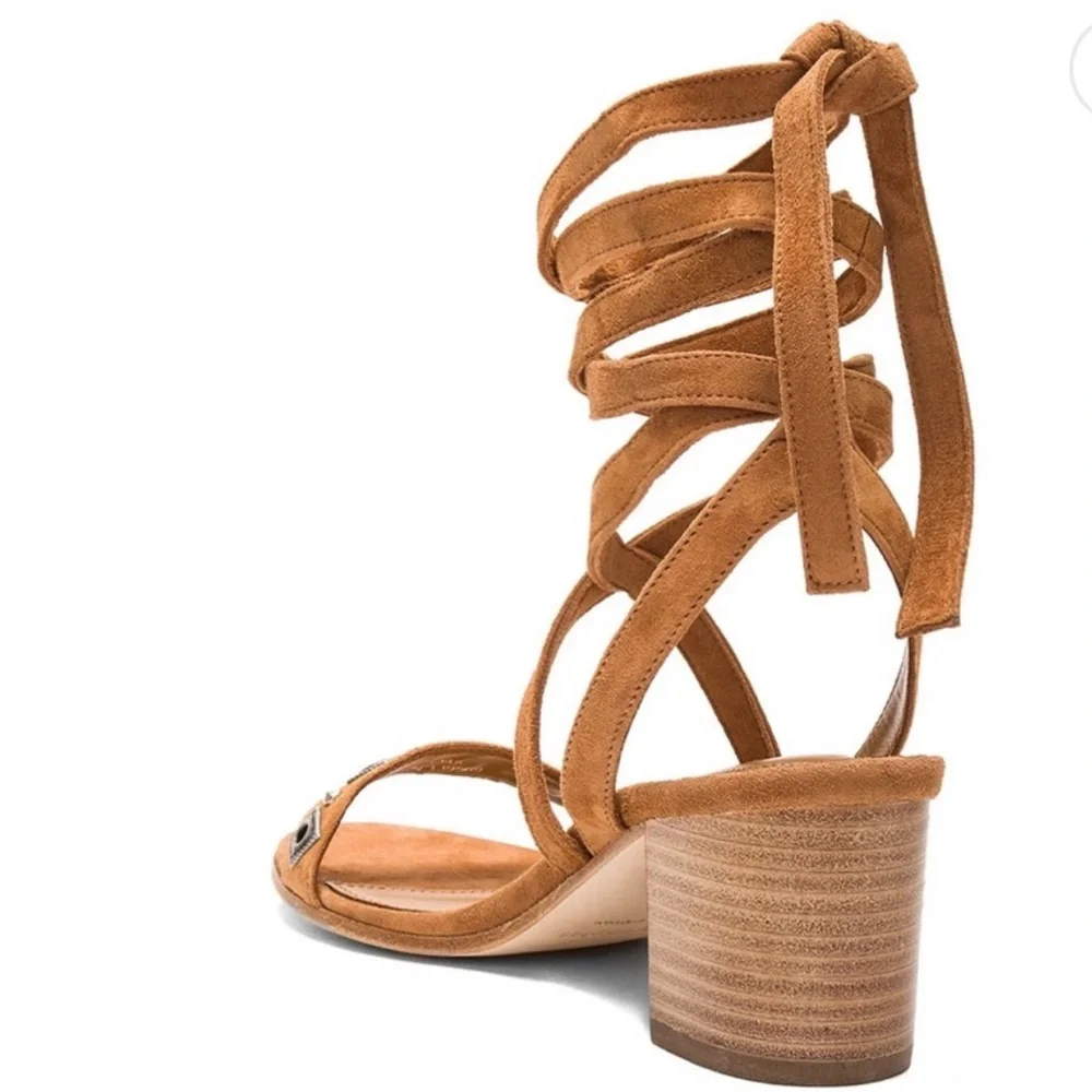 The Kooples Strappy Stud Block Heel Sandals - Picture 4 of 11